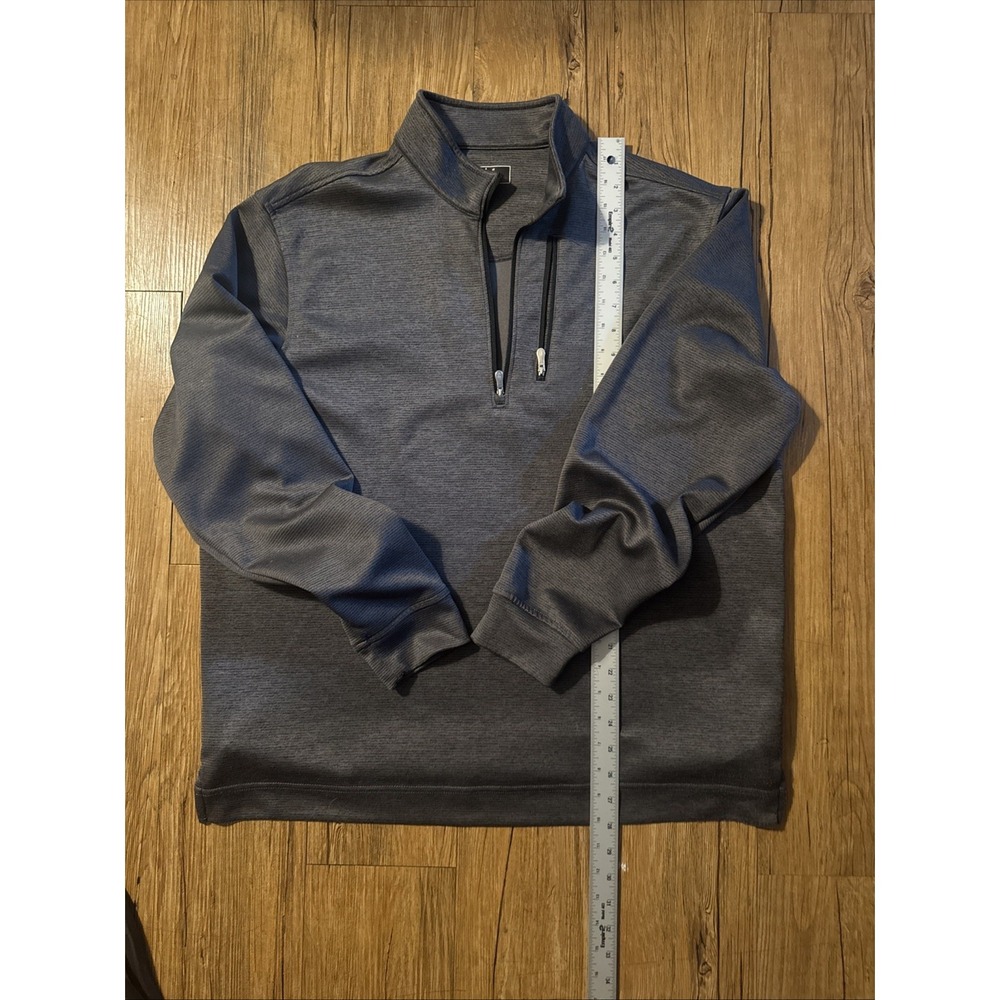 Bolle Sweater Mens Large Gray 1/4 Zip Long Sleeve Performance Stretch Pullover